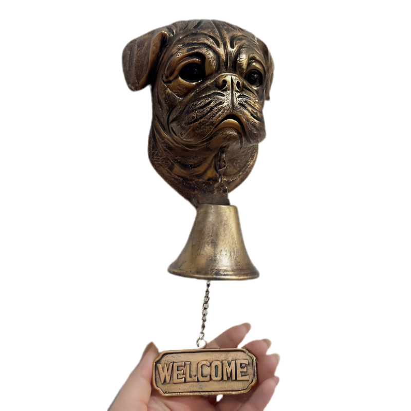 DogDoorbell – Charmerende Rustik Og Vintage Stil Dekor Velkommen Hjem Hundeklokke