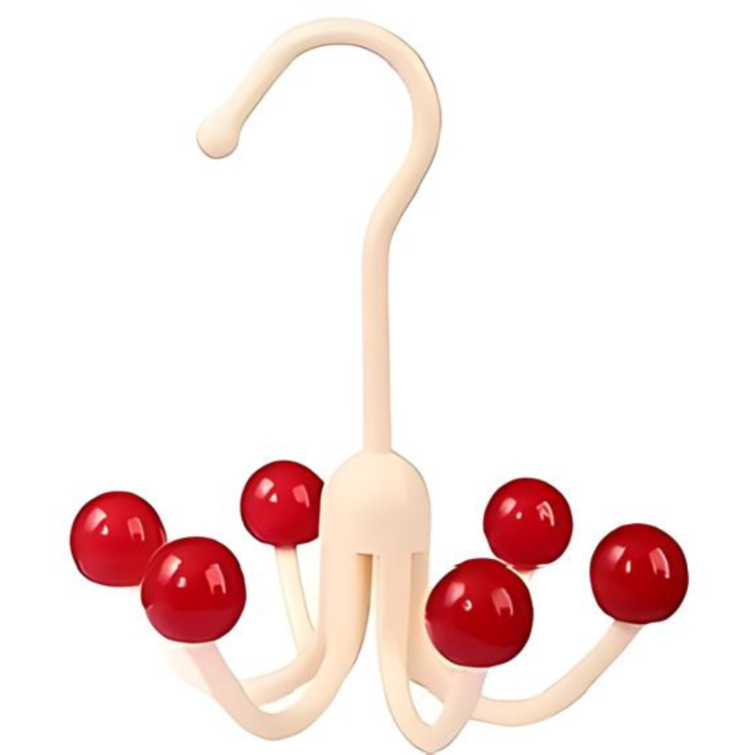 GlideHold® HangerHooks: 360° Drejelig 6 Klo Kroge Skabsorganizer Bøjle