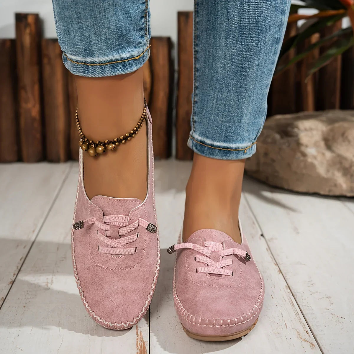 Happy™ BoatShoes: Præmie Komfort Smutte-På Moccasin Båd Sko