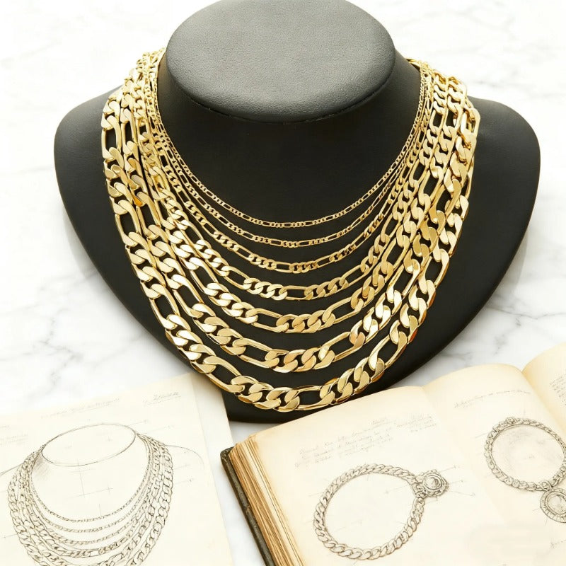 Jewelance™ ClassicNecklace 1+1 GRATIS - Elegant Mode Klassisk Tykkekæde Halskæde