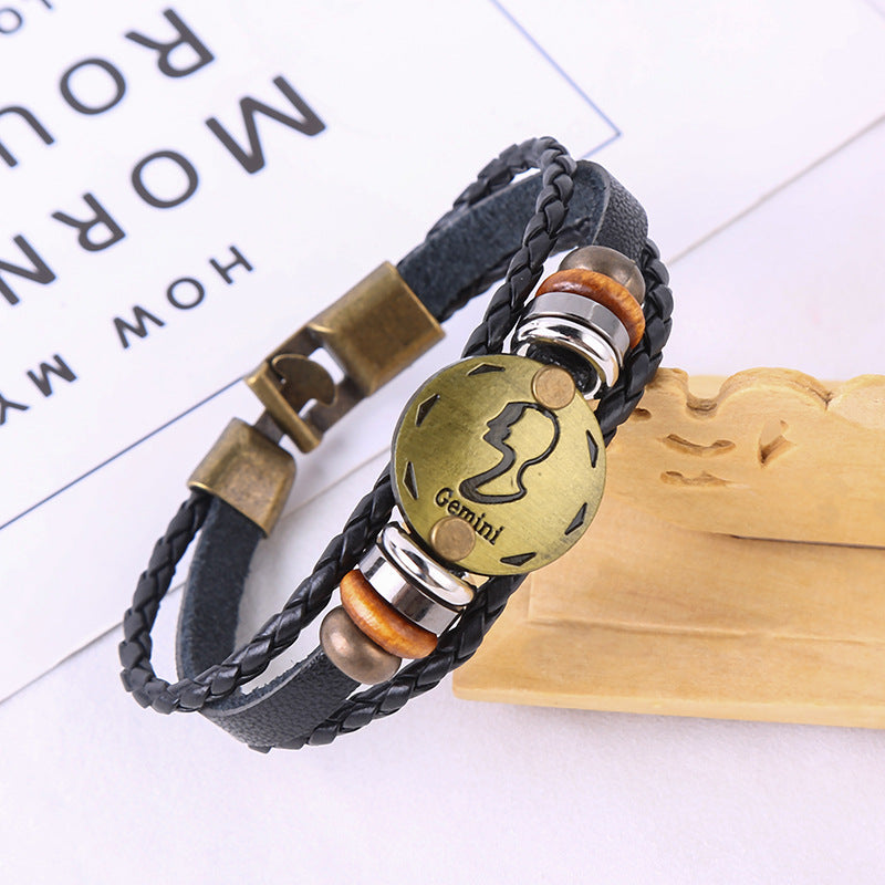 Jewelance™ ZodiacBracelet 1+1 GRATIS: Justerbart Vintage Charme Stjernetegn Armbånd