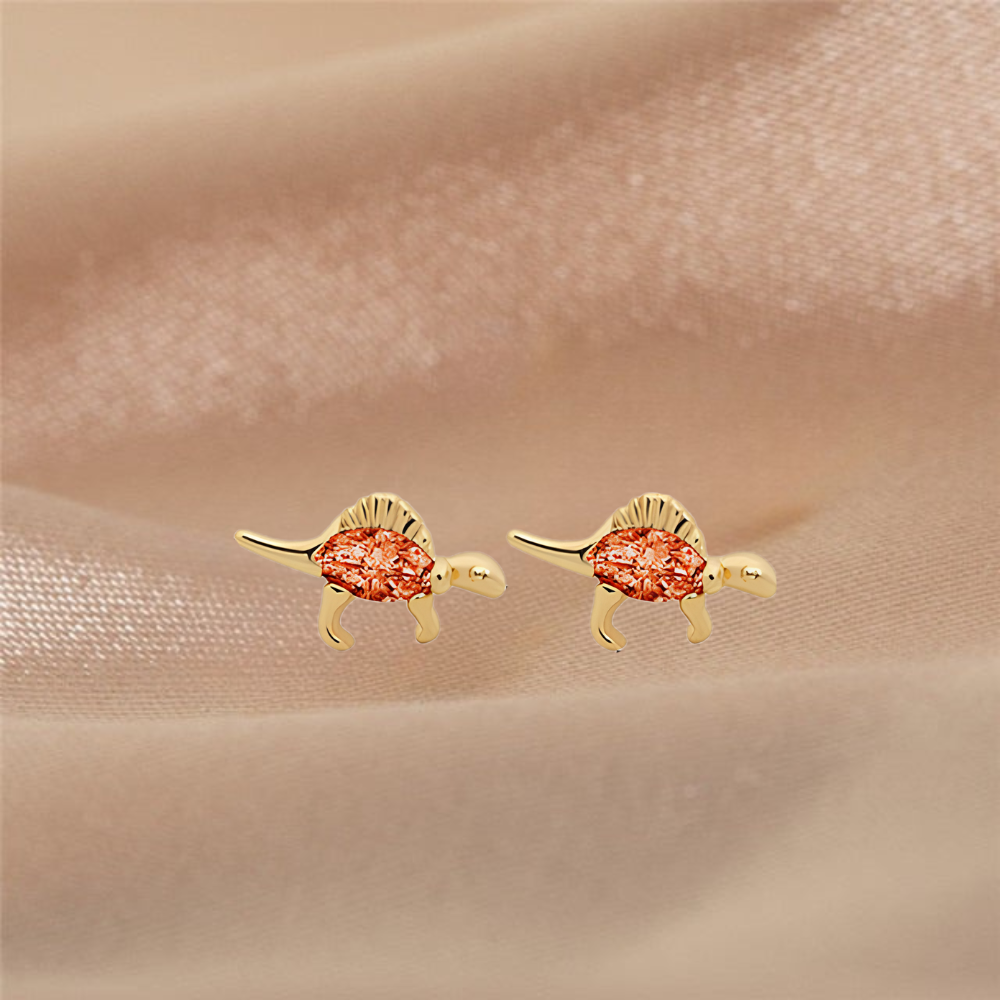 Jewelance™ DinoEarrings 1+1 GRATIS: Søde Stilfulde Minimalistiske Dinosaur Øreringe