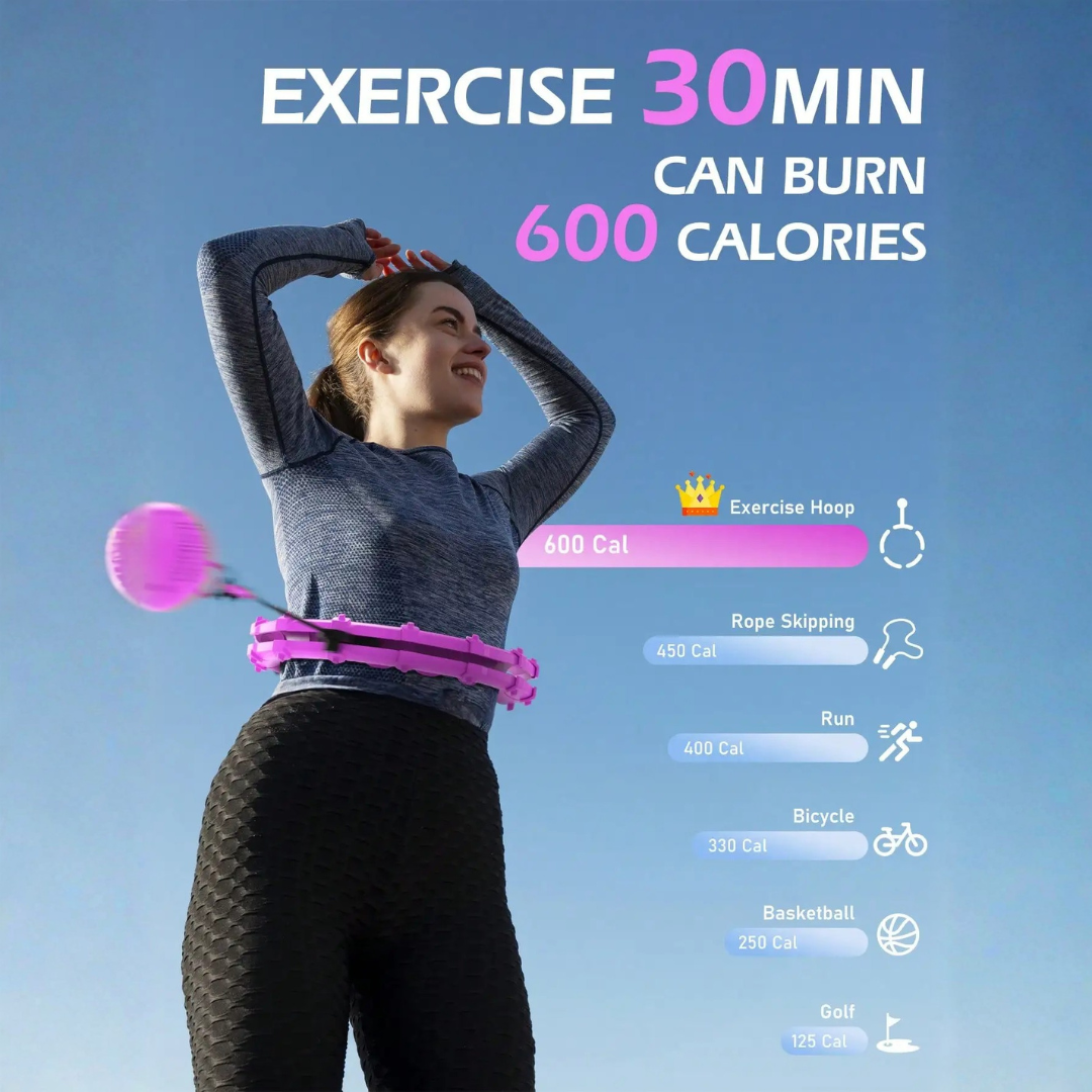 BodyHoop: Vægtet Talje Kondition Trænings Legeme Hoop