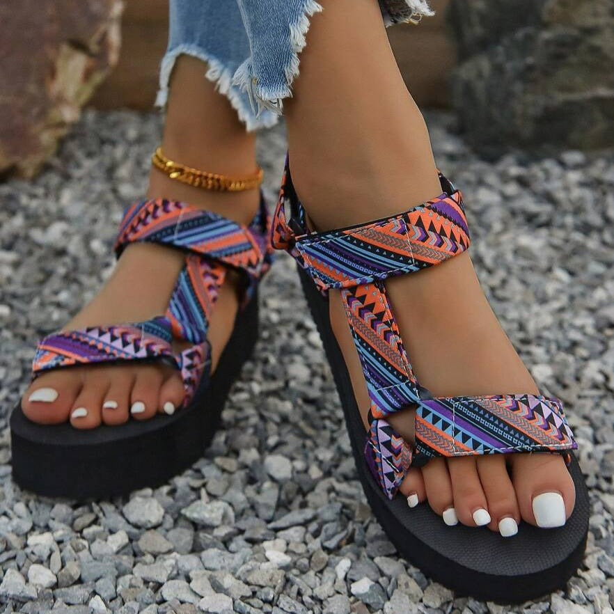 Happy™ StrappySandals - Kvinders Sommer Strappy Flade Sandaler