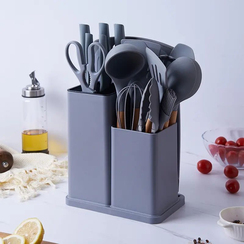 Globetrek° KitchenwareSet: Varmebestandige Kogeredskaber Silikone Køkkenredskabsæt