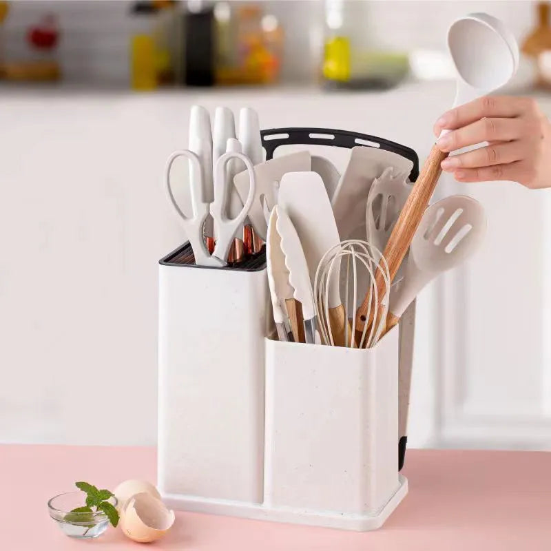 Globetrek° KitchenwareSet: Varmebestandige Kogeredskaber Silikone Køkkenredskabsæt