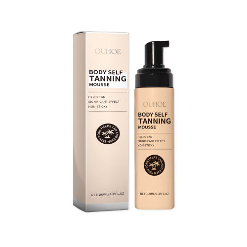 Bronzing bodymousse med hyaluronsyre