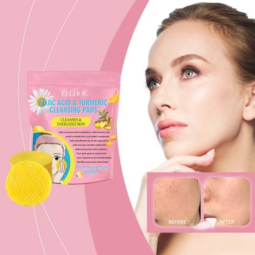 Gurkemeje kojisyre rensepads med C-vitamin