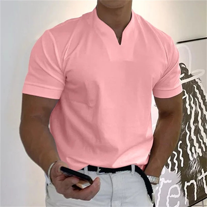 Icone™ MensShirt: Kortærmet V-hals Design Herre T-shirt