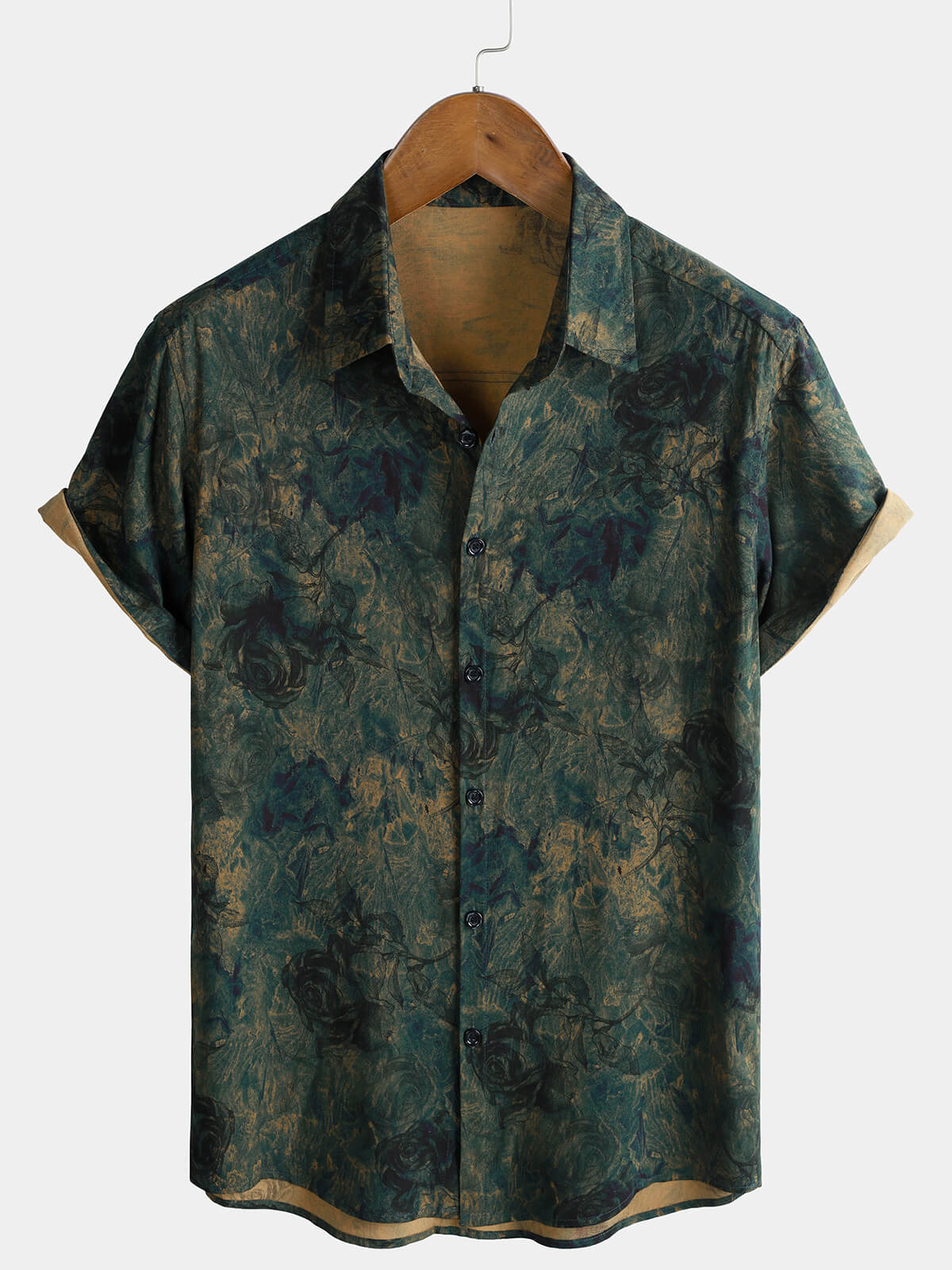 Icone™ VintagePolo: Elegant Klassisk Print Kortærmet Vintage Polo