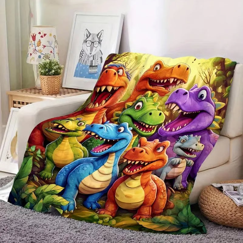Kletshuts™ DinosaurBlanket: Blødt Og Hyggeligt Børn Kaste Dinosaur Tæppe