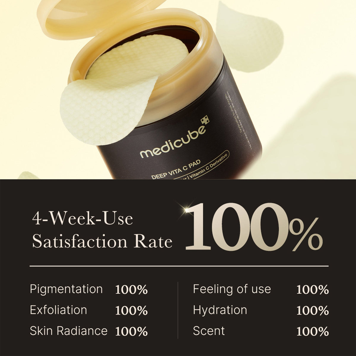 Plejesæt til glød med ansigtsapparat, tonerpads, serum, creme og øjencreme