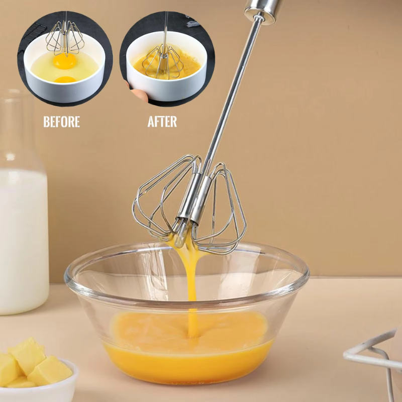 Globetrek° EggBeater 1+1 GRATIS - Rustfrit Stål Manuel Håndmikser