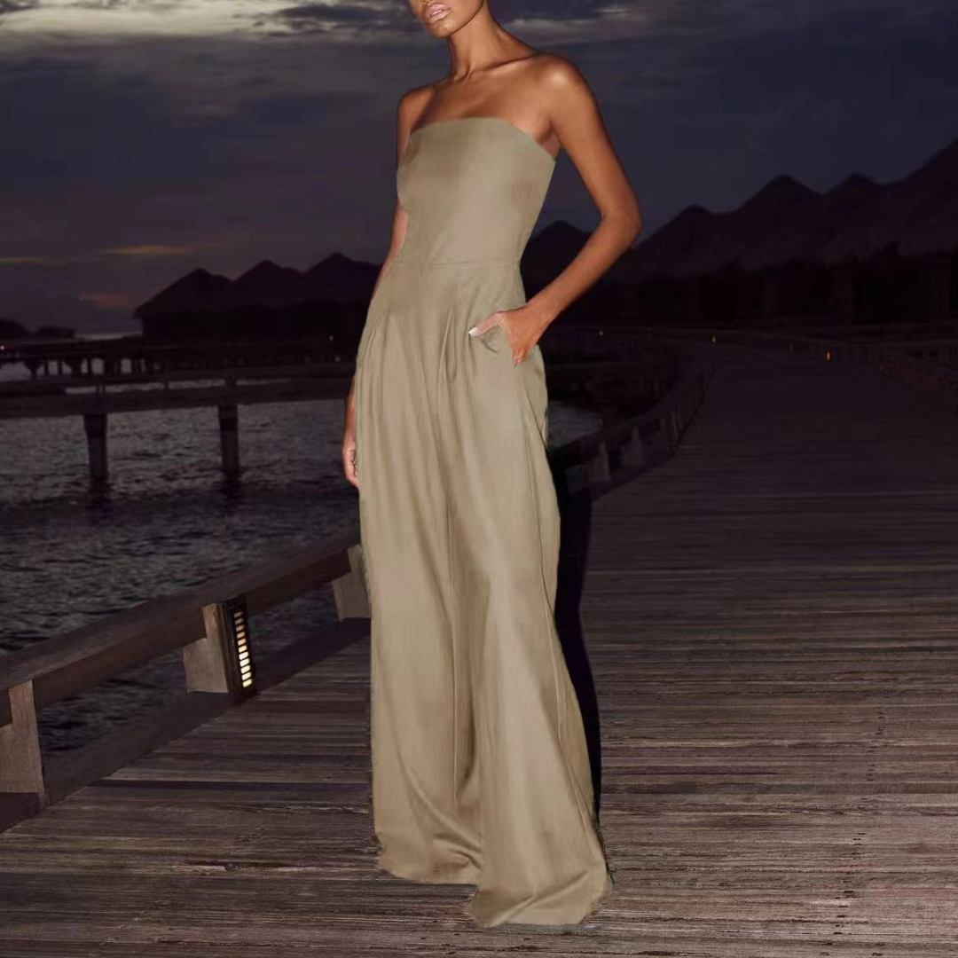 Icone™ WomenJumpsuit: Stilfuld Ærmeløs Design Kvinder Jumpsuit Med Sidelommer