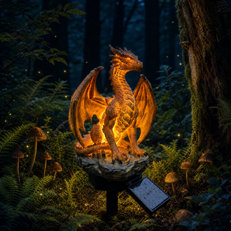 Ledsen™ DragonLight: Sol-Drevet Dragehavebelysning Udendørs Dekorativ Lampe