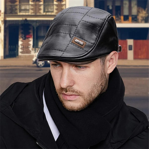 Icone™ EliteHat - Trendy Læderbaret I Høj Kvalitet