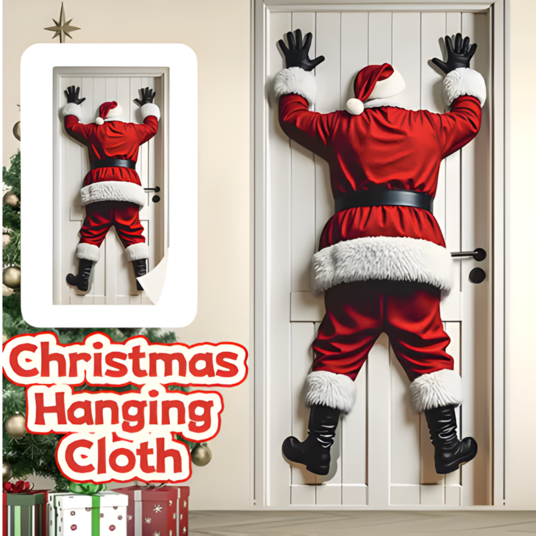 Icone™ HangingSanta: Jul Tilbagedråbe Hængende Julemand Dør Dekoration