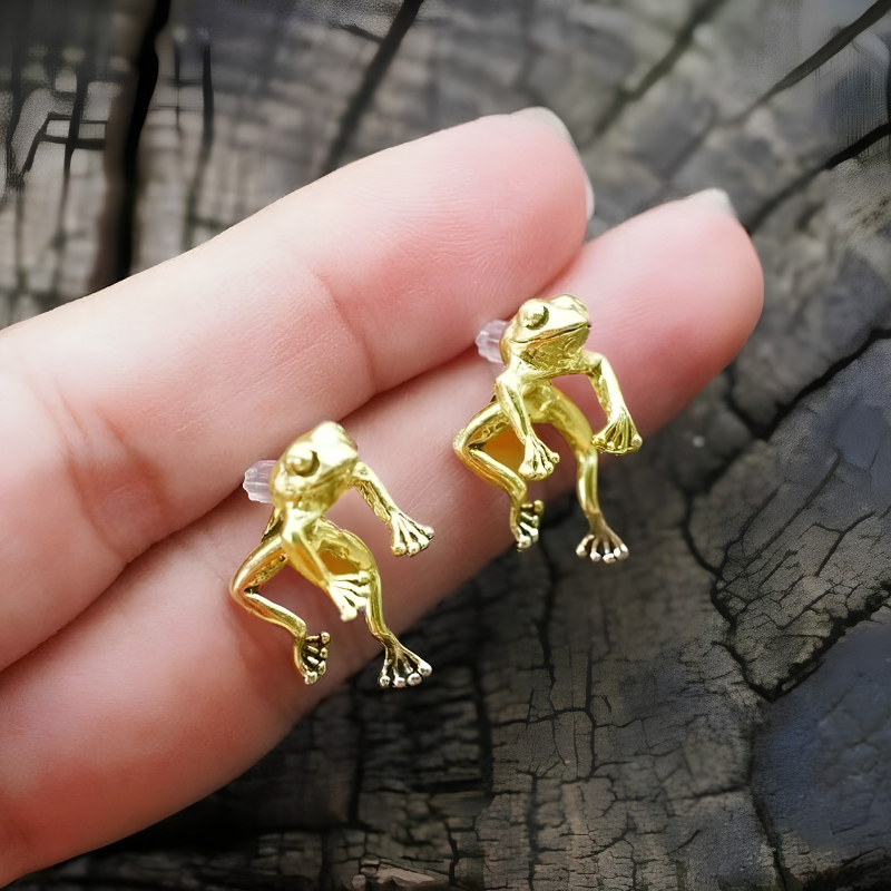 Jewelance™ FrogEarrings 1+1 GRATIS: Søde Temperament Frø Stud Øreringe