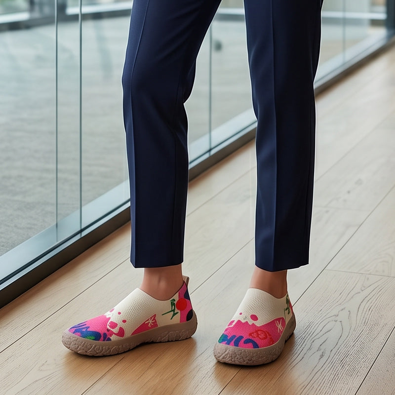 Happy™ SlipShoes: Modevenlige Letvægts Slip-On Sko Til Kvinder