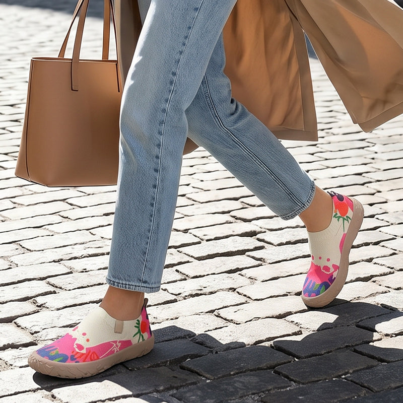 Happy™ SlipShoes: Modevenlige Letvægts Slip-On Sko Til Kvinder