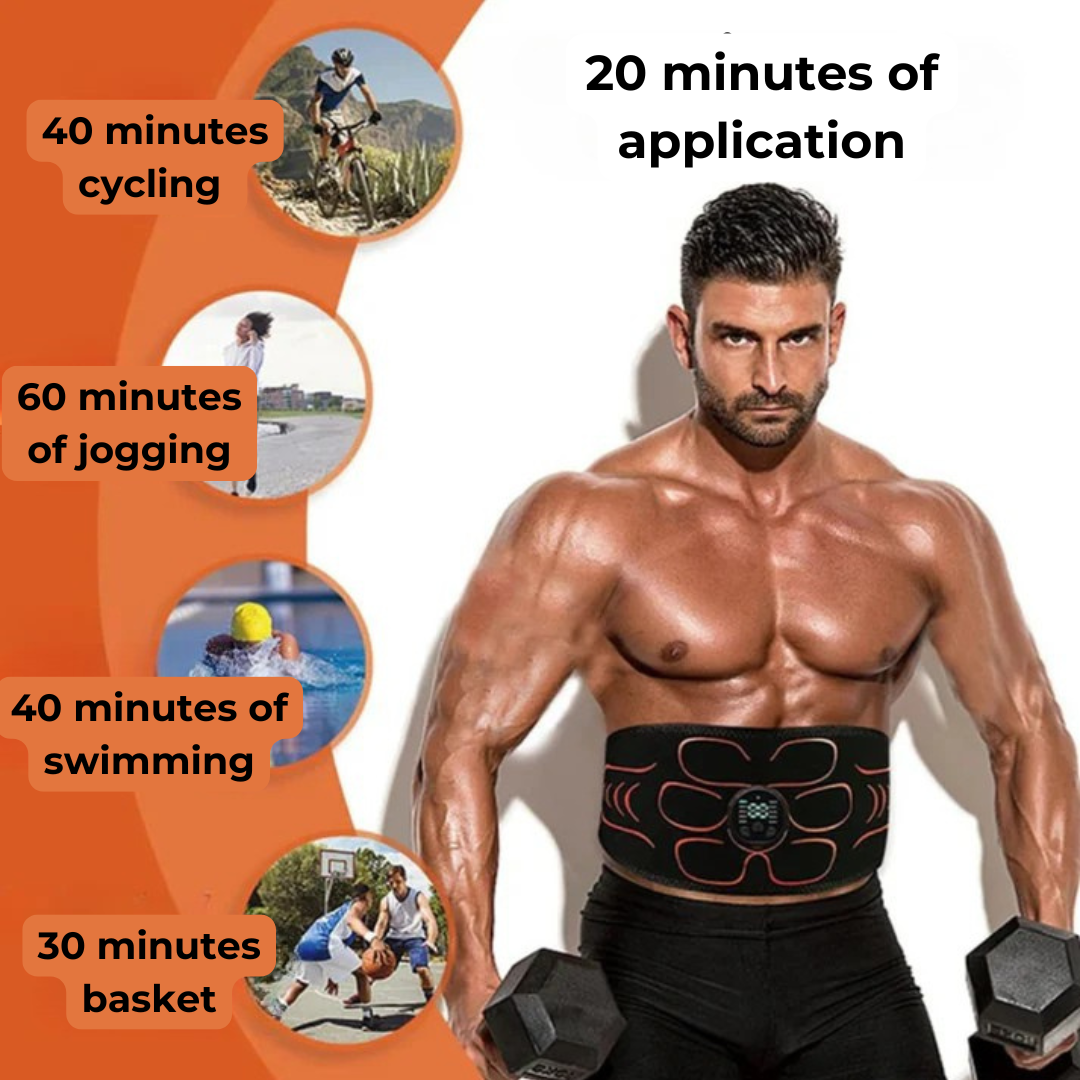 MuscleMax™ EMS-træningsbælte med justerbare impulser