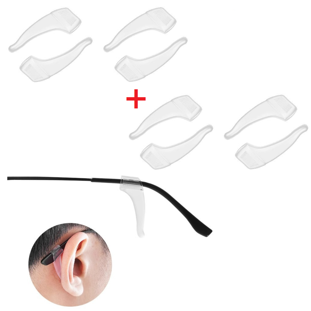 EarGrips 2+2 GRATIS - Non-Slip Sikker Hold Øjenglas Silikone Øre Grips