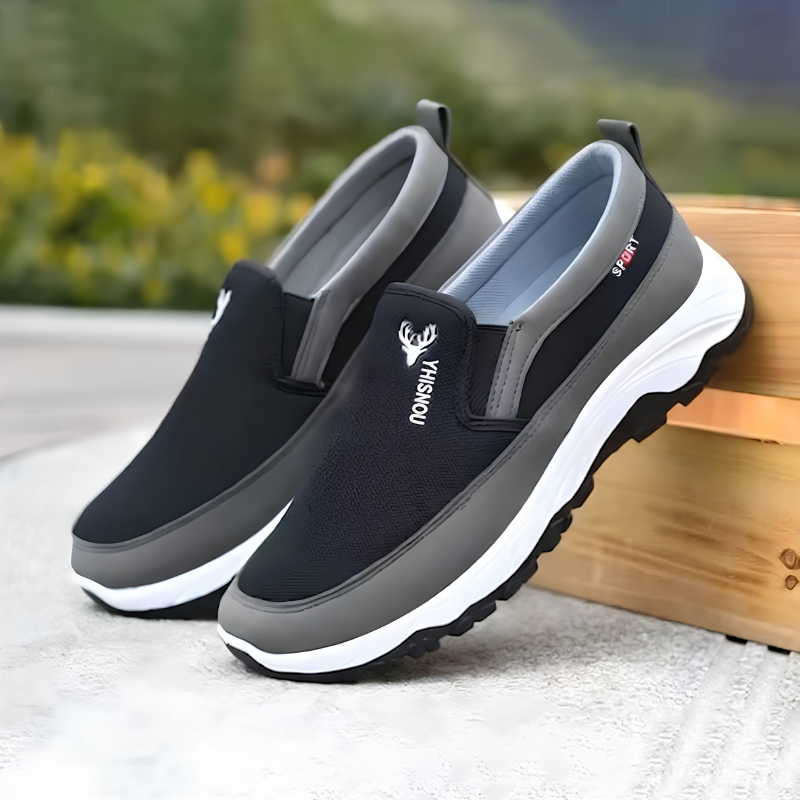 Happy™ EasyShoes: Mænds Stilfulde Tilfældig Komfortable Smutte-På Båd Let Sko