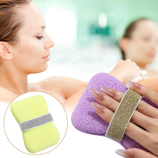 ExfoliatorSponge 1+1 GRATIS: Bad Sæbe Spare Brødtekst Bruser Eksfolierende Svamp