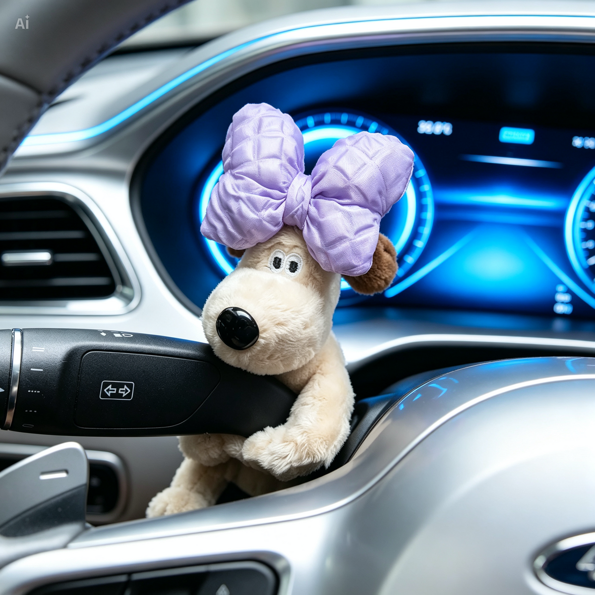 Kletshuts™ PuppyCar 1+1 GRATIS - Sødt Plys Hundehvalp Signal Skifte Legetøj Bil
