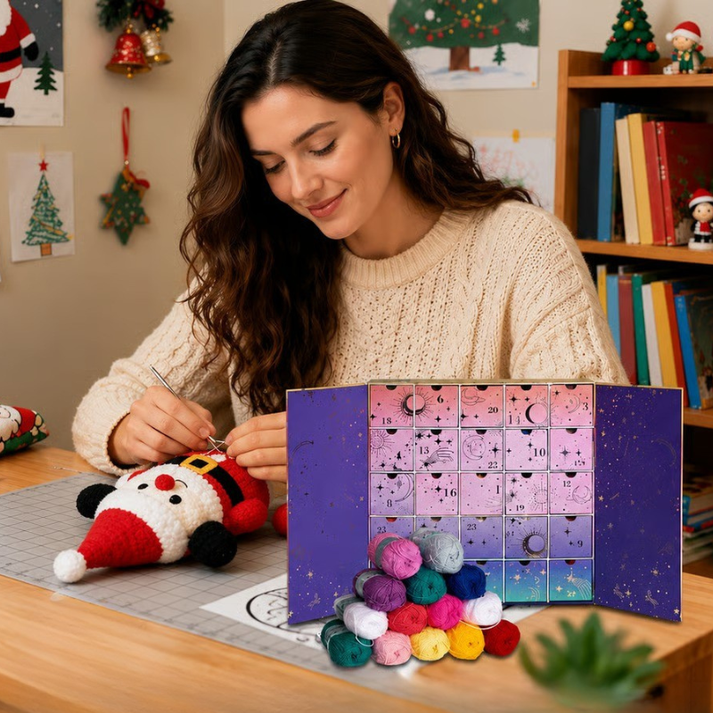 CrochetCalendar: Hækling Adventskalender 24 Dage Med Kreative Juleoverraskelser
