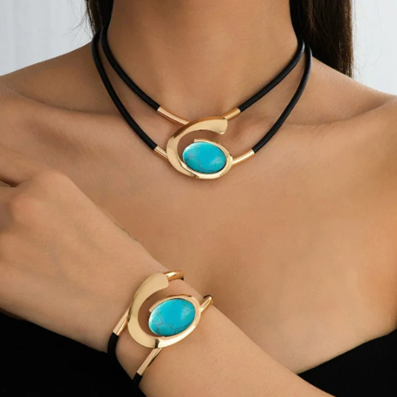 Jewelance™ SpiralNecklace 1+1 GRATIS: Vintage Bohemian Spiral Halskæde Og Armbånd
