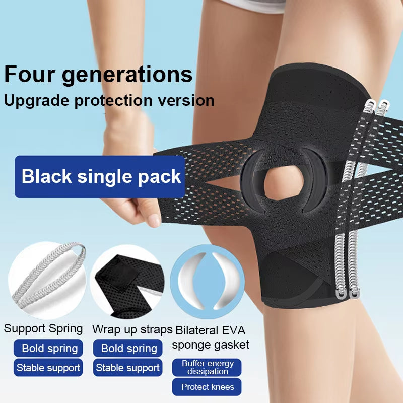 KneeGuard 1+1 GRATIS - Justerbar Knæbeskytter Kompression Støtte Og Beskyttelsessleeve