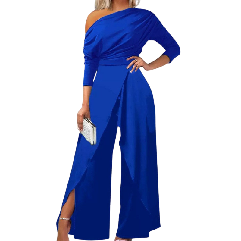 Icone™ StylishJumpsuit - Stilfuld Langærmet Asymmetrisk Jumpsuit