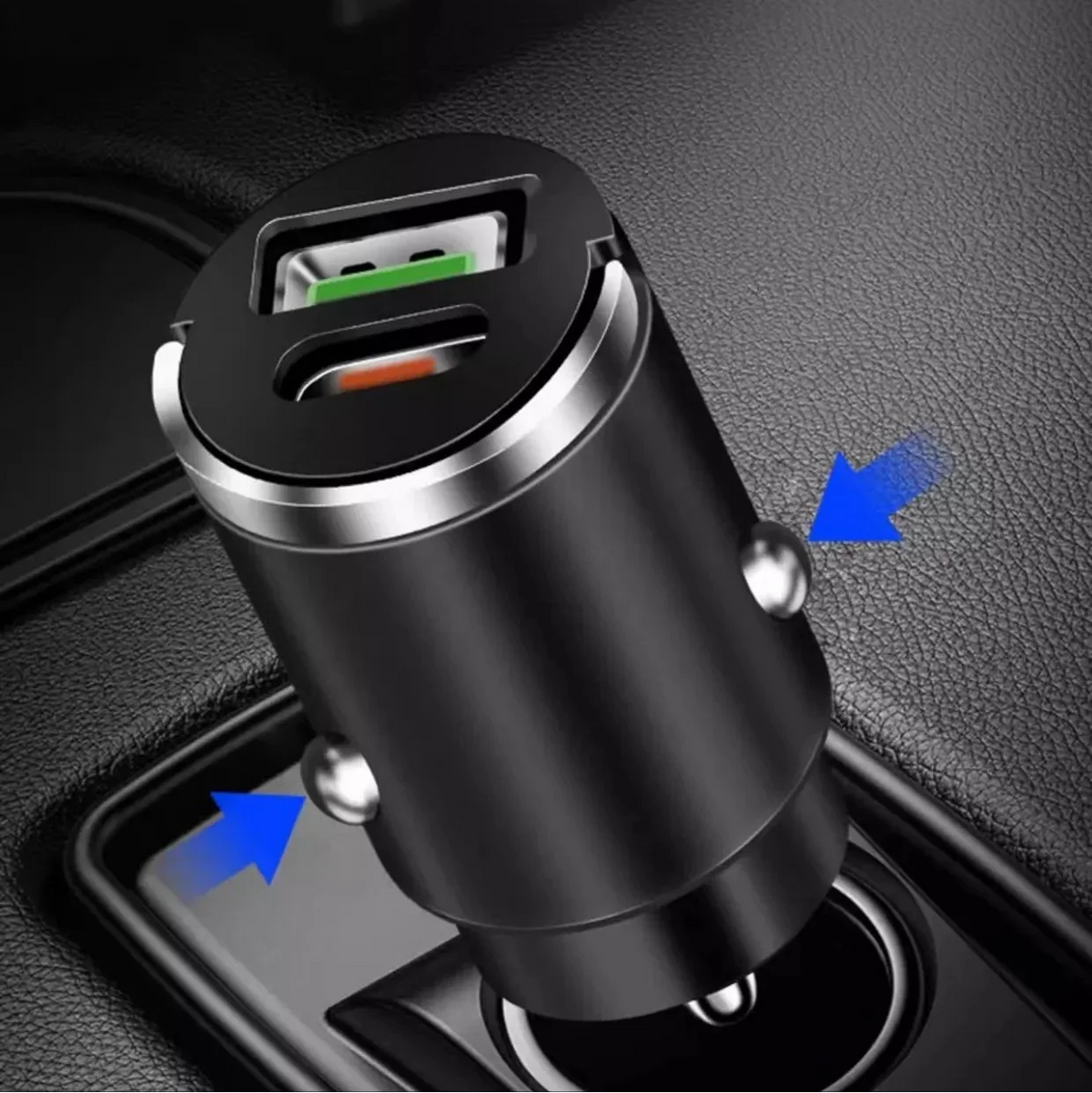 CarAdapter 1+1 GRATIS: Mini Universel Opladning Bil Mellemstykke
