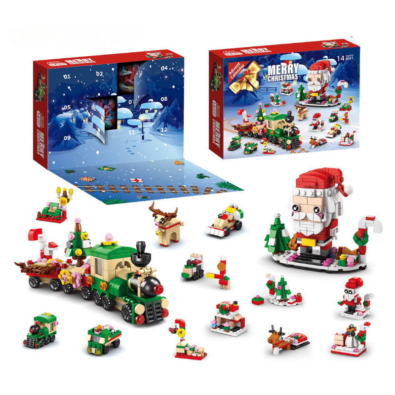 ChristmasBlocks: Jule Advents Kalender Byggeklodser Sæt