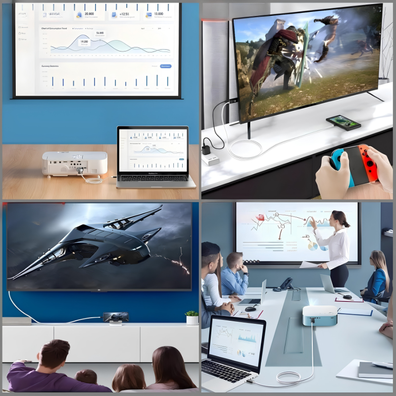 HDMIConnect: USB-C Til HDMI Skærmforbindelseskabel
