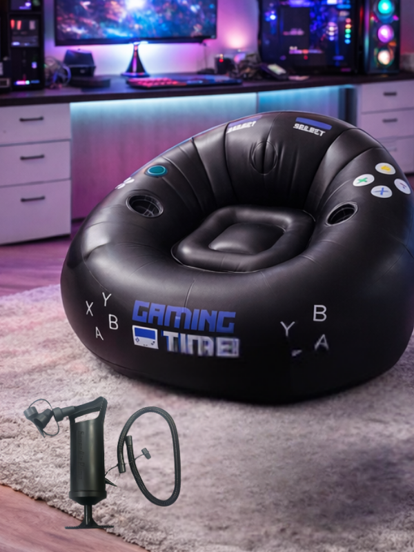 InflatableSeat: Nem Opbevaring Hyggelig Bærbar Gaming Oppustelig Sæde
