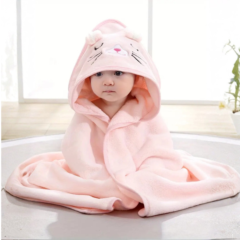 Kletshuts™ BabyBathrobe 1+1 GRATIS - Sødt Dyremotiv Babyhættebadekåbe