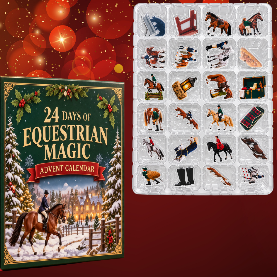 Kletshuts™ HorseAdvent - 24 Dage 2D Equestrian Heste Adventskalender