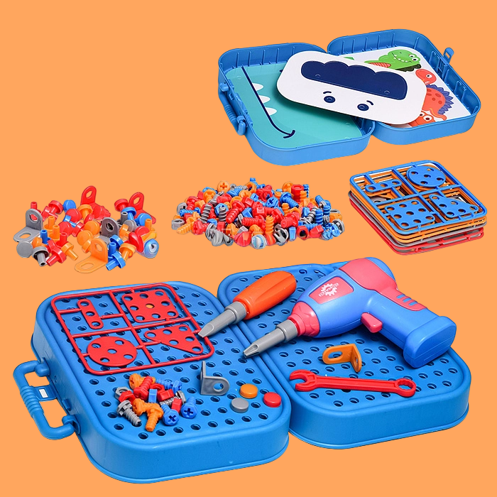 Kletshuts™ Toolbox -  Kreativitet Værktøjskasse Legetøj