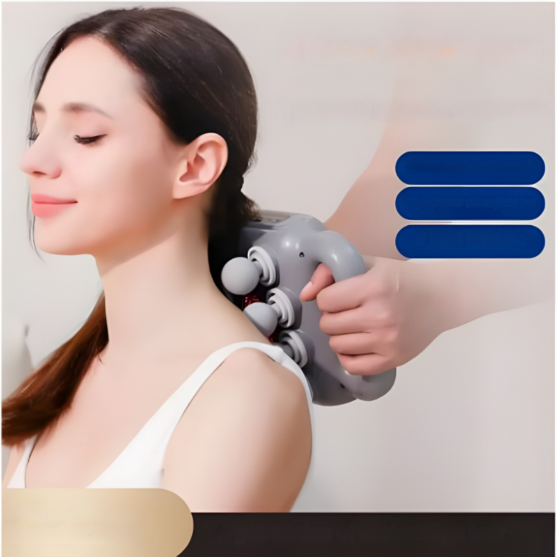 MuscleMassager: Multi Hoved Slagværk Dyb Væv Muskel Massager