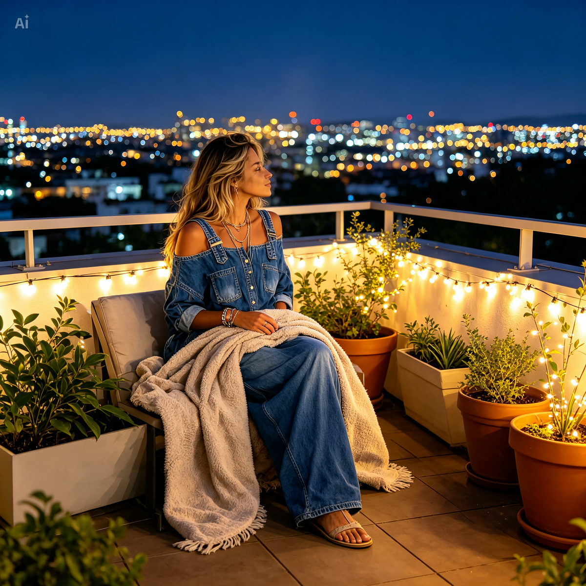 Icone™ DenimJumpsuit - Komfortabel Klassisk Løs Pasform Denim Jumpsuit