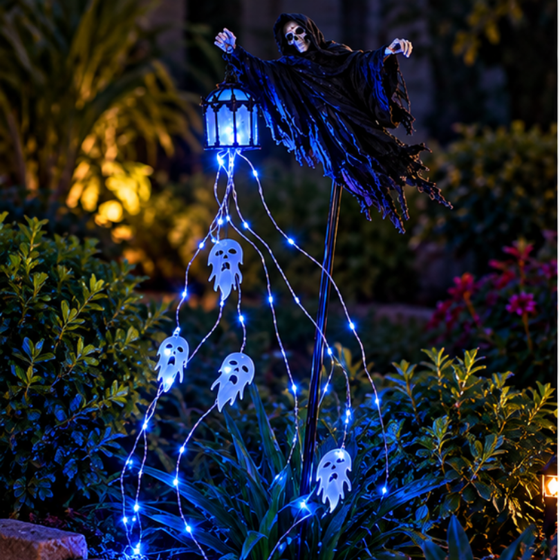 Ledsen™ SoulHarvester: Spooky Soul Harvester Halloween Have Dekoration