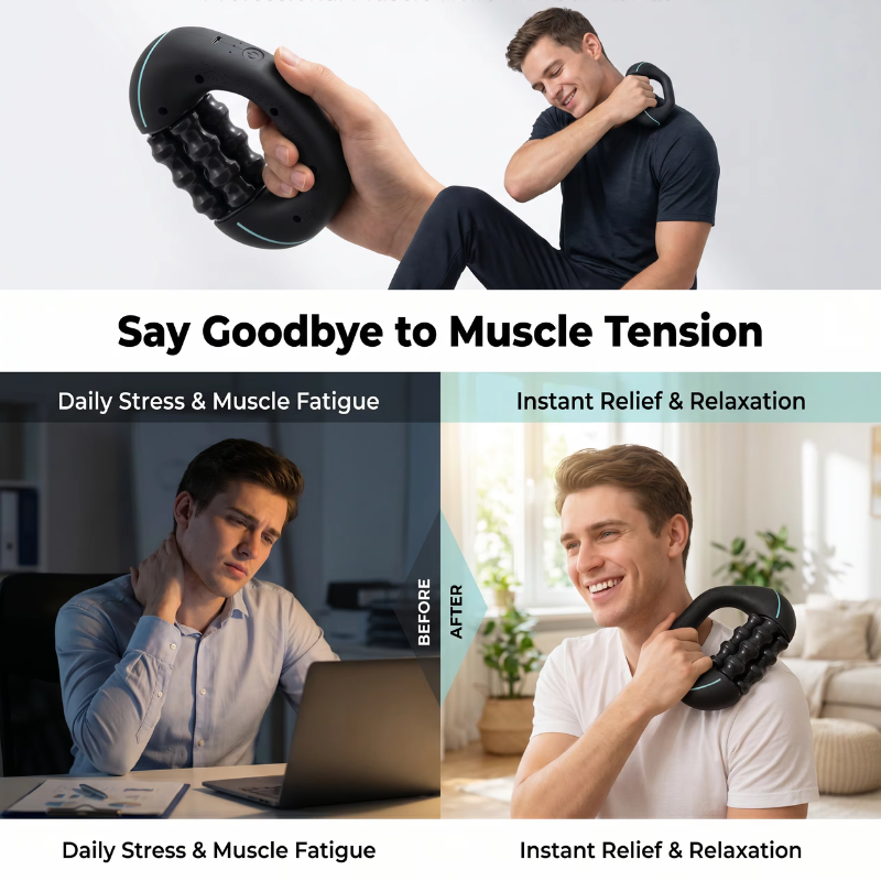 RollMassager - Genopladelig Håndholdt Krop Rulle Massager