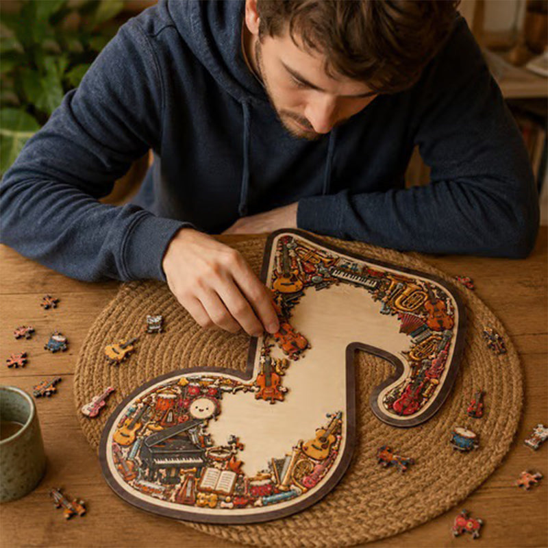 MusicalPuzzle: Kreativ Musiknote Puslespil Til Afslappende Sjov