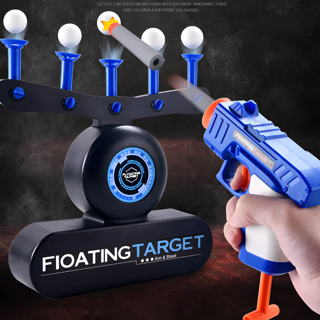 Kletshuts™ AirshotToy: Flydende Kugle Airshot Mål Skydning Legetøj Spil Sæt