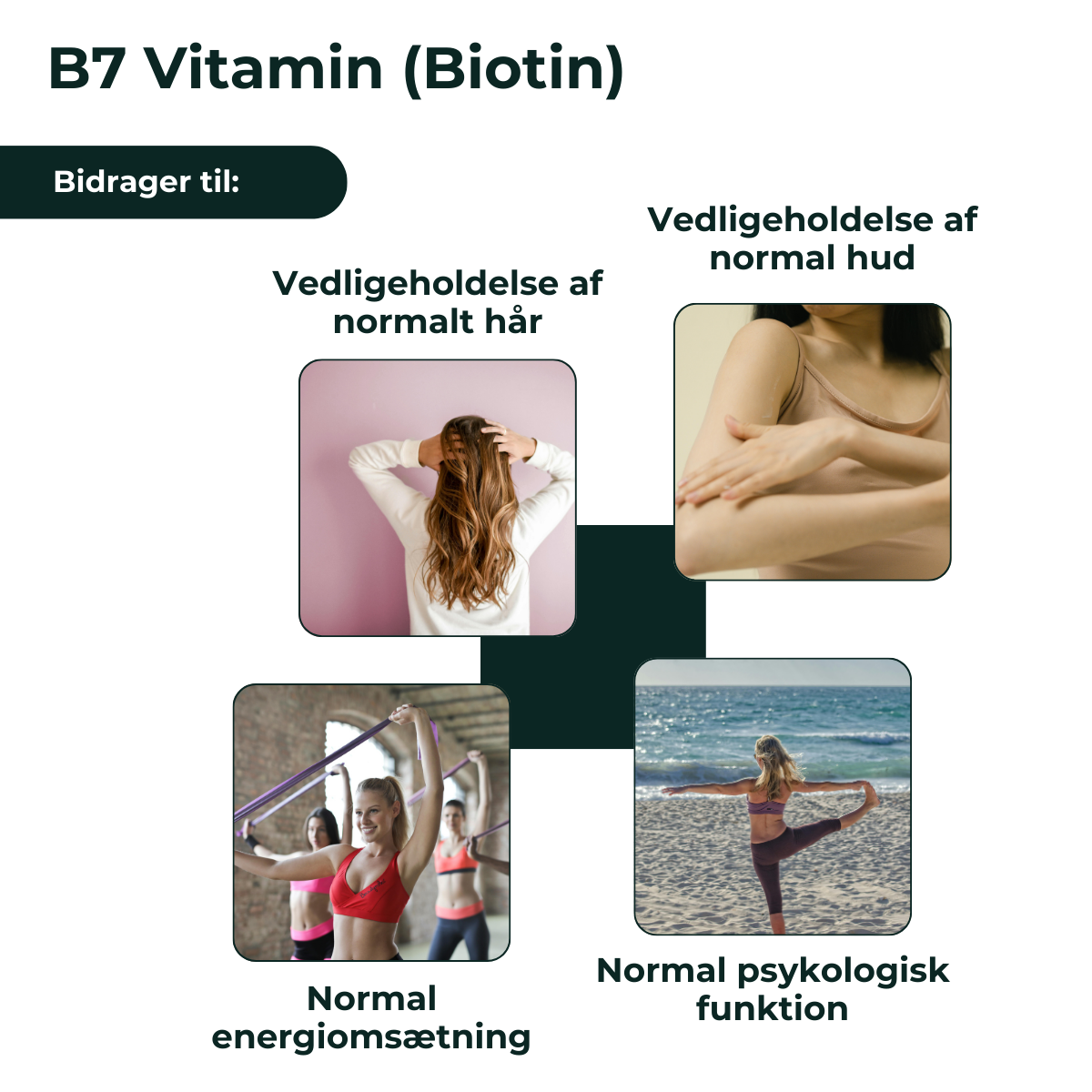 Produktbillede af Biotin 15.000 µg – 300 kapsler fra en anden vinkel