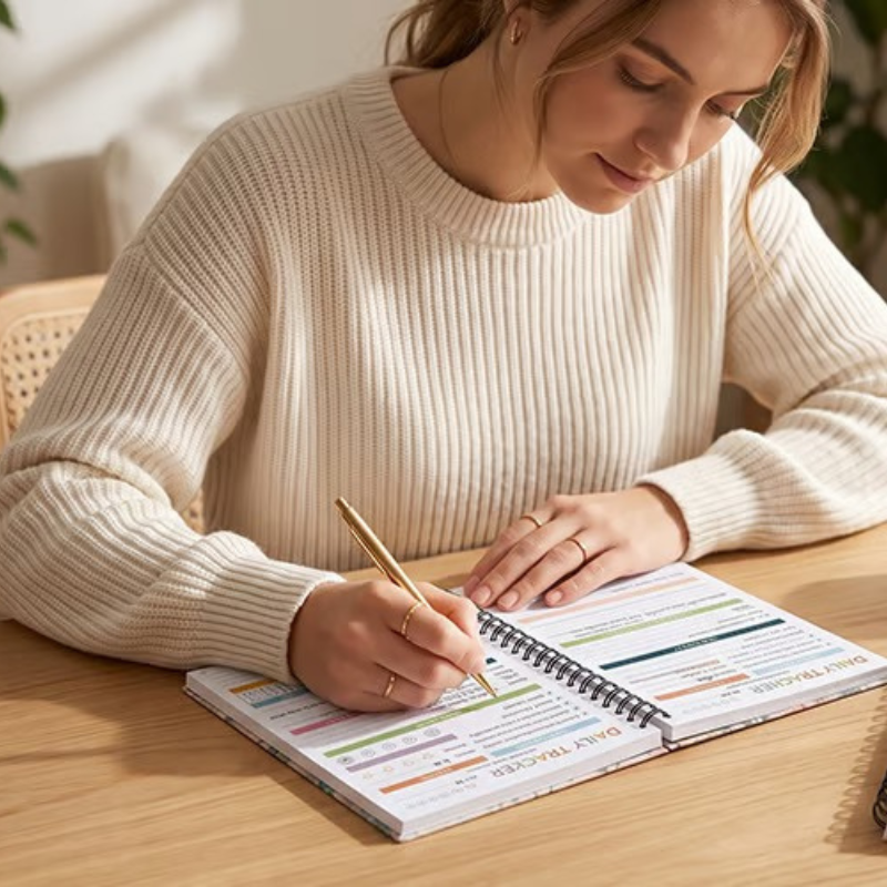 DailyTrack: Tracking Notebook Til Daglige Vaner Og Fremskridts Journal
