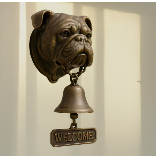 DogDoorbell – Charmerende Rustik Og Vintage Stil Dekor Velkommen Hjem Hundeklokke