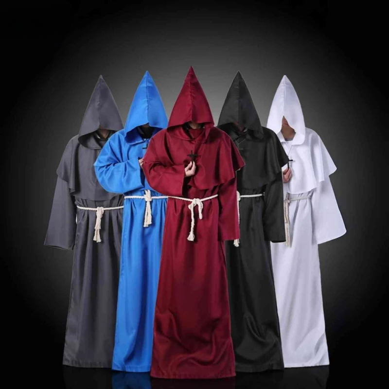 Icone™ MonkCostume - Halloween Middelalder Munk Præst Kappe Kostume